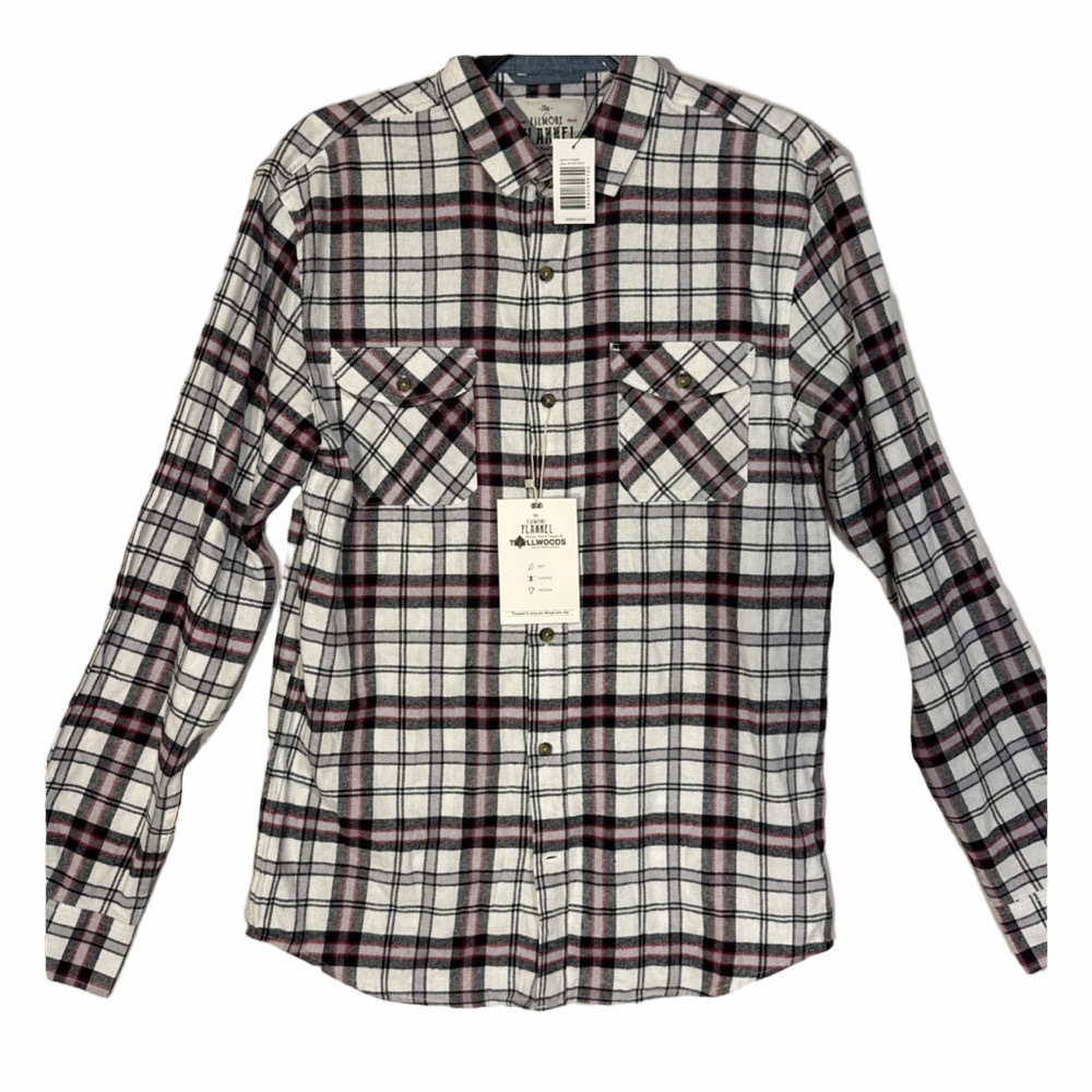 Tallwoods Men's Plaid Flannel Shirt New With Tags